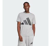 Adidas – T-shirt Essentials Big Logo – manches courtes – gris/noir – L
