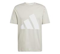 Adidas T-shirt Essentials Big Logo manches courtes Beige/Blanc Homme M