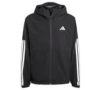 adidas Herren Essentials CLIMAPROOF 3 Stripes Hooded Jackets, black, M