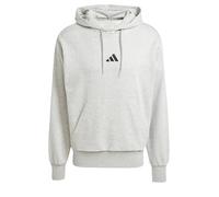 adidas Herren Essentials FEELCOZY Fleece Hoodie, Medium Grey Heather/Black, XS