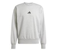 adidas Herren Essentials FEELCOZY Fleece Sweatshirt, Medium Grey Heather/Black, XL