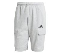 adidas Herren Essentials FEELCOZY French Terry Cargo Short, Medium Grey Heather/Black, XL