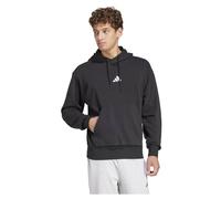 adidas Herren Essentials FEELCOZY French Terry Hoodie, Black/White, XL