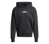 adidas Herren Essentials Linear Fleece Hoodie, Black/White, L