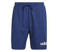 Adidas Herren Essentials Linear Single Jersey Short, Dark Blue/White, M