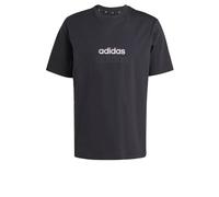 adidas Homme Essentials Linear Single Jersey Tee, Black/White, S
