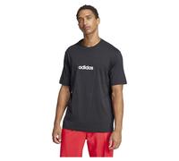 adidas Herren Essentials Linear Single Jersey Tee, Black/White, XXL