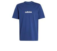 adidas Herren Essentials Linear Single Jersey Tee, Dark Blue/White, XXL