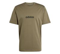 T-shirt adidas Essentials Linear Single manches courtes vert kaki noir - L