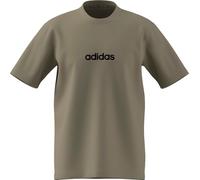 adidas Herren Essentials Linear Single Jersey Tee, Wonder Cargo/Black, S