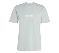 adidas Herren Essentials Linear Single Jersey Tee, Wonder Sage/White, XXL