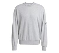 Adidas Sweatshirt Essentials Loose Fit Three Bar Gris chiné/Noir M Homme