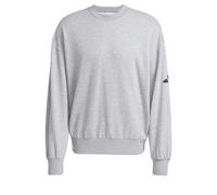 adidas Herren Essentials Lose FIT Three Bar Sweatshirt, Medium Grey Heather/Black, XL