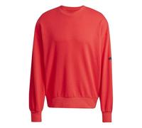 adidas Herren Essentials Lose FIT Three Bar Sweatshirt, Pure Ruby/Black, S