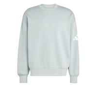 adidas Herren Essentials Lose FIT Three Bar Sweatshirt, Wonder Sage/White, 4XL