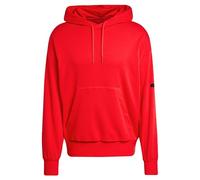 adidas Herren Essentials Lose FIT Three Bar Terry Hoodie, Pure Ruby/Black, XXL