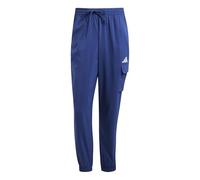 adidas Herren Essentials Small Logo CARGP Pant, Dark Blue/White, S