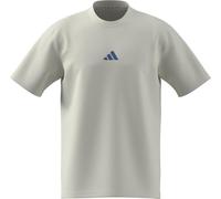 adidas Herren Essentials Small Logo Single Jersey Tee, Off White/Ray Blue, M