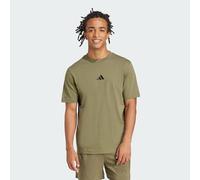 Adidas Herren Essentials Small Logo Single Jersey Tee, Olive strata/Black, XXL