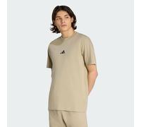 adidas Herren Essentials Small Logo Single Jersey Tee, Wonder Cargo/Black, L