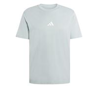 adidas Herren Essentials Small Logo Single Jersey Tee, Wonder Sage/White, M