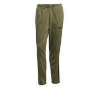 adidas Herren Essentials Three Stripes Fleece Pant Open Hem, Olive strata/Black, M