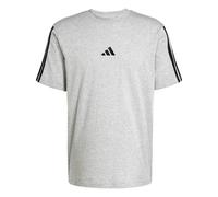 T-shirt adidas Essentials Single Jersey 3-Stripes manches courtes gris noir - L