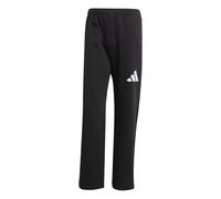 adidas Herren Essentials Wide Leg Three Bar Pant, Core Black/Cloud White, XXL