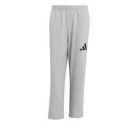 Adidas Herren Essentials Wide Leg Three Bar Pant, Medium Grey Heather/Black, M