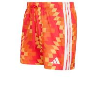 adidas Herren Football-Inspired Graphic Swim Shorts 5 inch, Ice Tangerine/White, XL