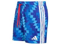 adidas Herren Football-Inspired Graphic Swim Shorts 5 inch, Semi Blue Burst/White, L