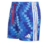 adidas Herren Football-Inspired Graphic Swim Shorts 5 inch, Semi Blue Burst/White, S