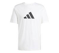 adidas Herren Future Icons Three Bar Tee, White, L