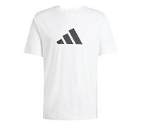 adidas Herren Future Icons Three Bar Tee, White, S Short