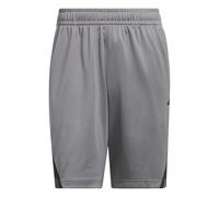 adidas Herren Legends 3-Stripes Basketball Shorts, Grey Three/Black, XL 9 inch