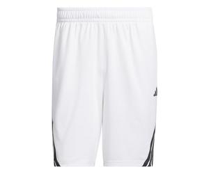 adidas Herren Legends 3-Stripes Basketball Shorts, White/Black, 3XL 9 inch
