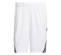 adidas Herren Legends 3-Stripes Basketball Shorts, White/Black, M 5 inch