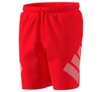 adidas Herren Logo Swim Shorts 8 inch, Lucid Red/White, S