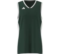 adidas Herren Mens Pulse Speed Bball Jersey, Team Dark Green/White, XL