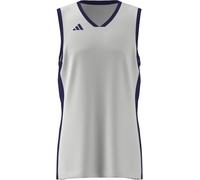 adidas Herren Mens Pulse Speed Bball Jersey, White/Team Colleg Purple, L
