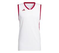 adidas Herren Mens Pulse Speed Bball Jersey, White/Team Power Red, XXL