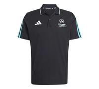 Adidas Polo Mercedes AMG 2026 Coton DNA 3‑Stripes F1 Noir
