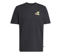 adidas Herren Mini Embroidery Surfing Graphic T-Shirt, Black, XS