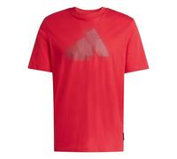 adidas Herren Modern Essentials Graphic T-Shirt, Pure Ruby, 4XL