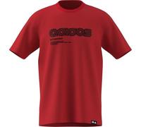 adidas Herren Motorsport Linear Graphic T-Shirt, Pure Ruby, L