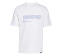adidas Herren Motorsport Linear Graphic T-Shirt, White, M