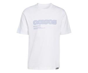 adidas Herren Motorsport Linear Graphic T-Shirt, White, XL