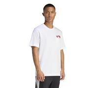 adidas Herren Novelty Dart Graphic T-Shirt, White, M