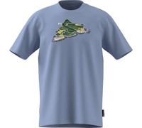 adidas Herren Novelty Mini Graphic T-Shirt, Glow Blue, XL