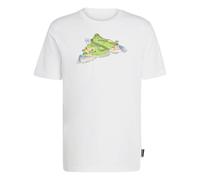 adidas Herren Novelty Mini Graphic T-Shirt, White, L